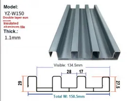 Double-Layer Insulated Aluminum Roof Tile product reference
